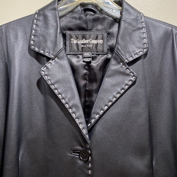 The Leather Company New York leather brown coat. Size 4XL - Picture 4 of 11